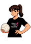 Preview: T-Shirt Volleyball Ballett schwarz