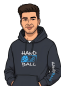 Preview: Handball Hoodie Victory dunkelgrau