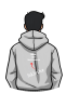 Preview: Handballhoodie mit schwarz pinken Aufdruck