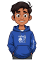 Preview: Handball Hoodie Victory royalblau