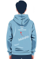 Preview: Handballhoodie mit schwarz pinken Aufdruck