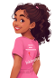 Preview: Handballshirt in pink mit weißem Motiv