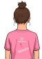 Preview: Handballshirt in pink mit weißem Motiv