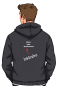 Preview: Handballhoodie mit schwarz pinken Aufdruck
