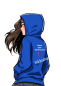 Preview: Handballhoodie mit schwarz pinken Aufdruck