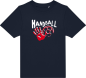 Preview: Handballshirt in schwarz mit neongrünem Motiv