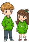 Preview: Handball Hoodie Play it Kids limegreen