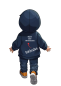 Preview: Handballhoodie mit schwarz pinken Aufdruck