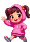 Preview: Handball Hoodie Play it Kids pink