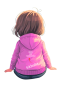 Preview: Handballhoodie mit schwarz pinken Aufdruck