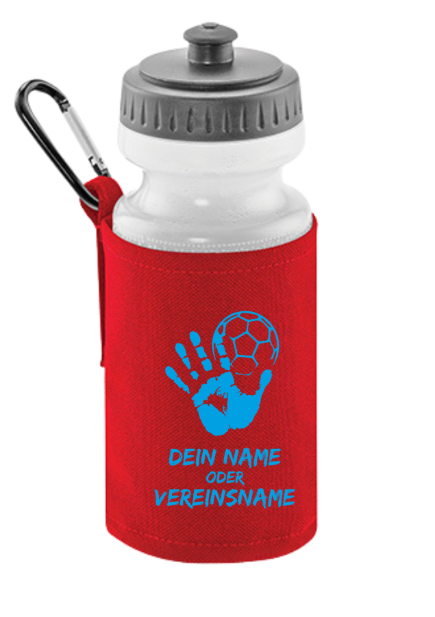 Preview: Handball Trinkflasche rot