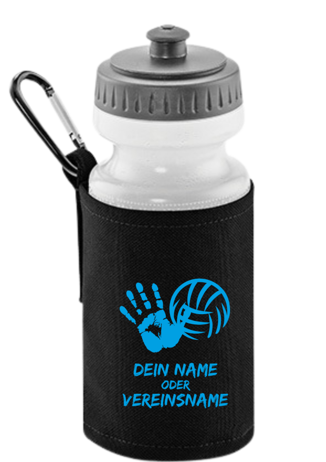 Volleyball Trinkflasche schwarz