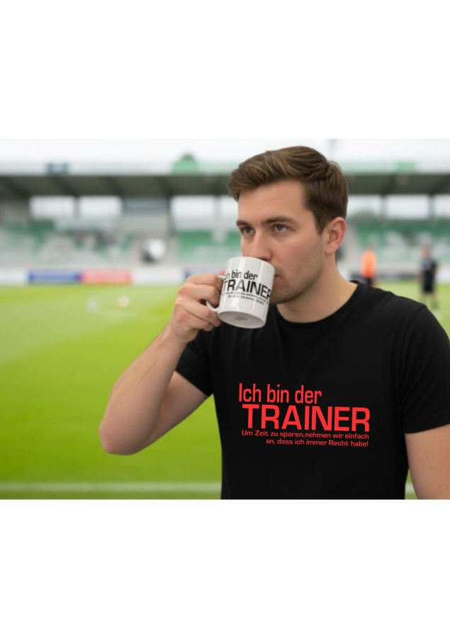 Handballshirt in schwarz mit neongrünem Motiv