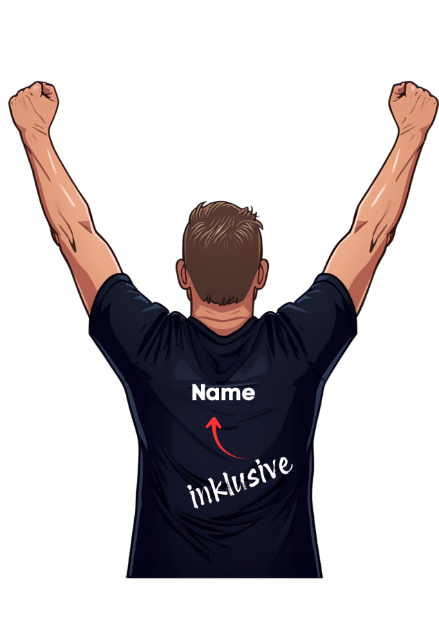 Preview: Handballshirt in pink mit weißem Motiv