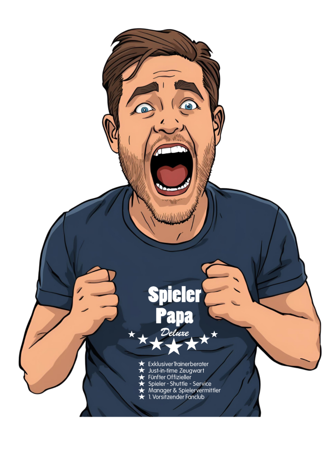 Handballshirt in schwarz mit neongrünem Motiv