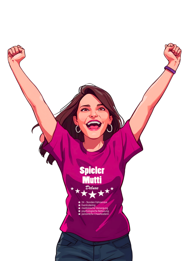 Handballshirt in schwarz mit neongrünem Motiv