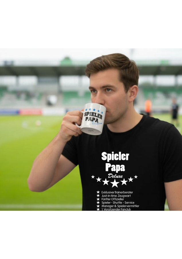 Handballshirt in schwarz mit neongrünem Motiv