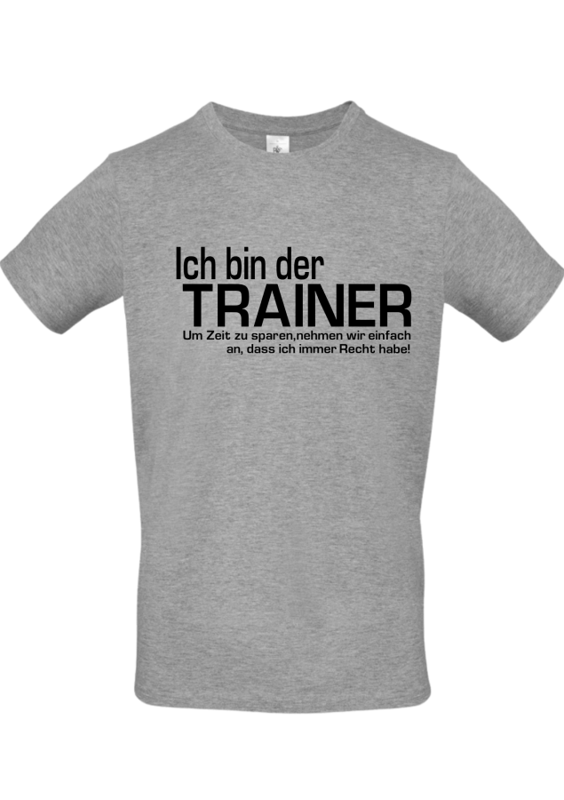 Preview: Set Trainershirt hellgrau meliert + Tasse