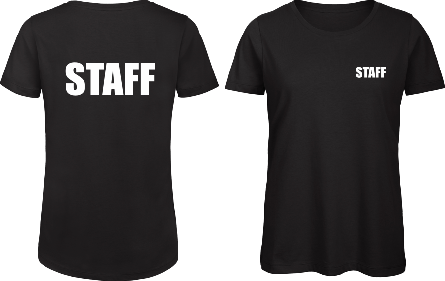 Preview: Staff T-Shirt mit kleinem Brustdruck