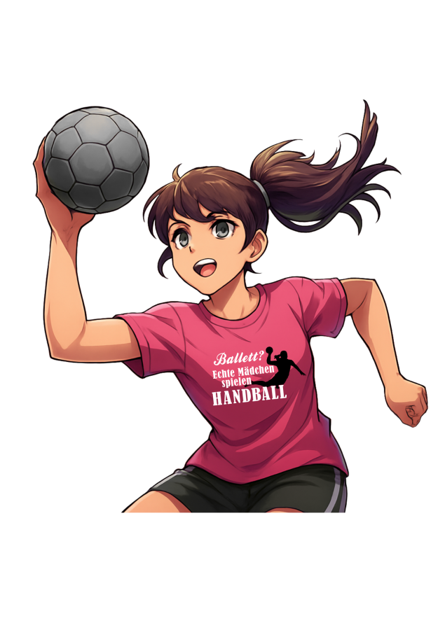 T-Shirt Handball Ballett pink