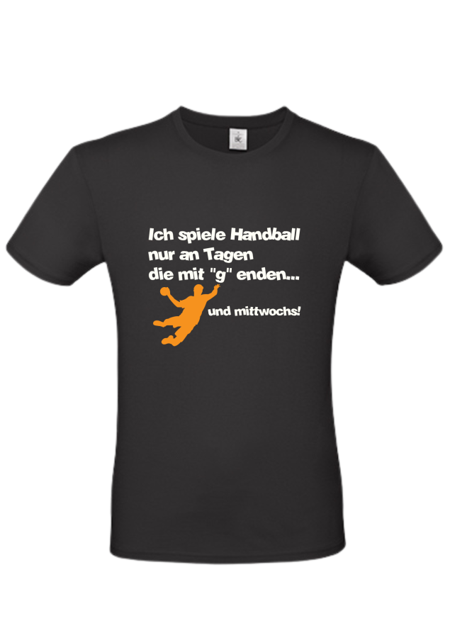 T-Shirt Handball Mittwochs schwarz
