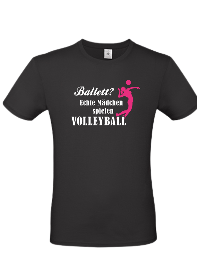 Preview: T-Shirt Volleyball Ballett schwarz