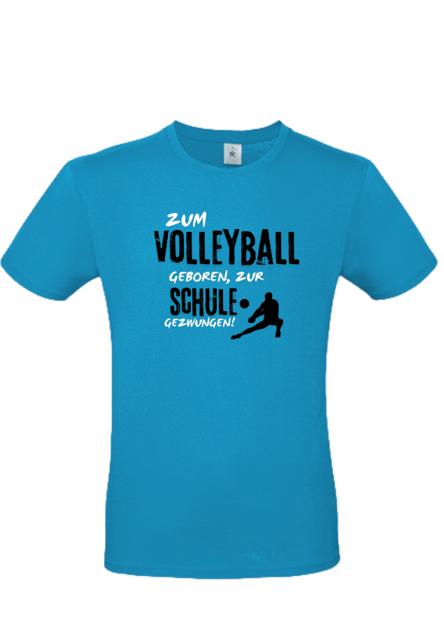 Preview: T-Shirt Volleyball Schule türkis