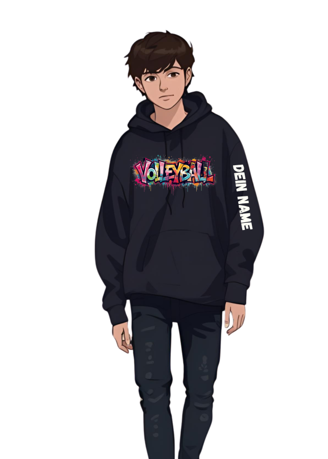 Volleyball Hoodie Graffiti