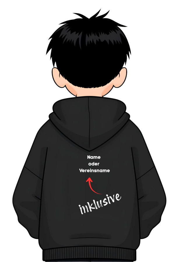 Handball Hoodie Boys schwarz