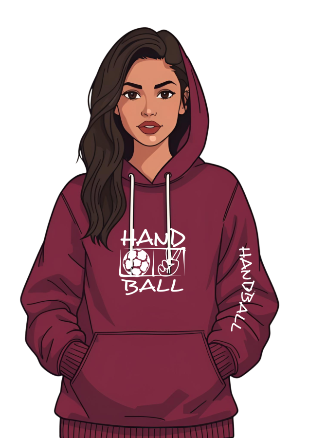 Handball Hoodie Victory burgund