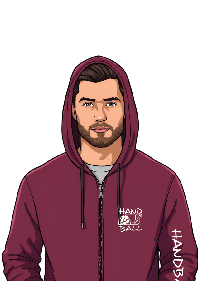 Handballjacke Victory burgund