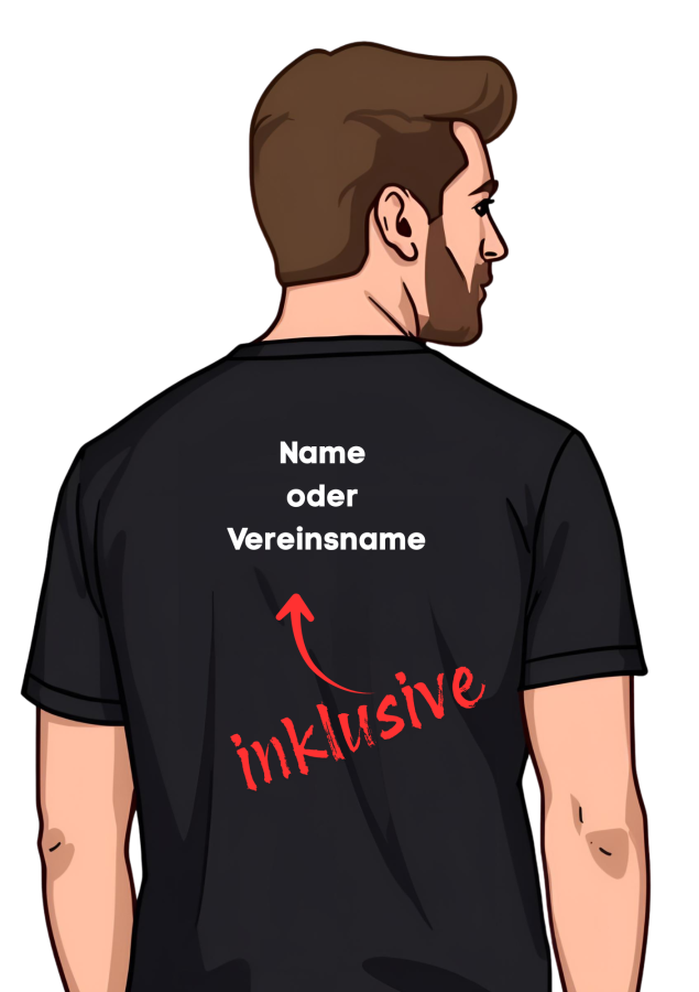 Handballshirt in pink mit weißem Motiv