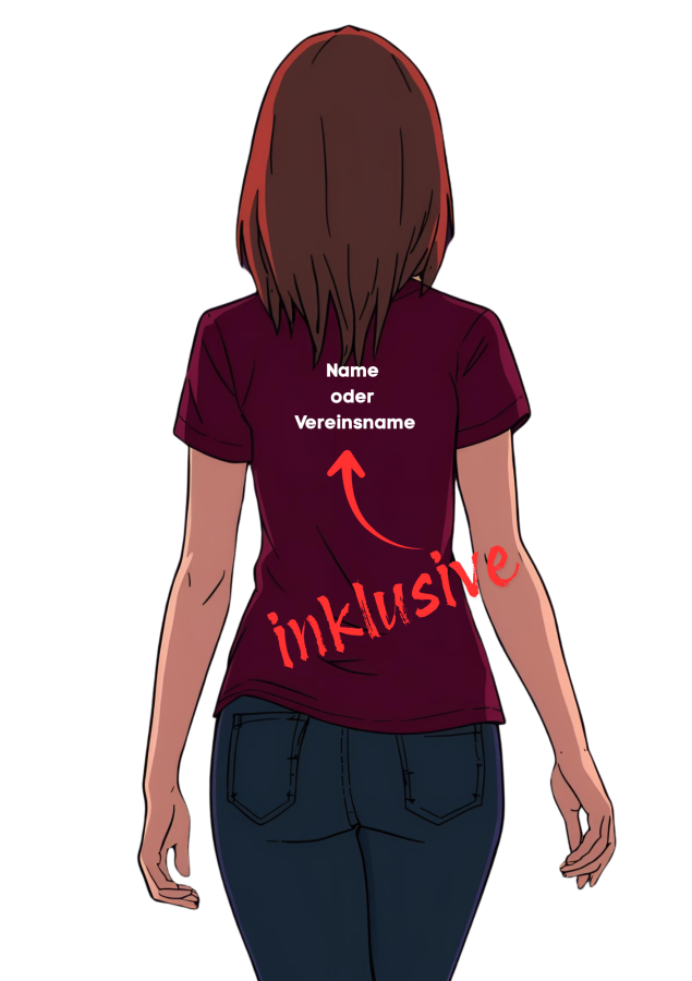 Handballshirt in pink mit weißem Motiv