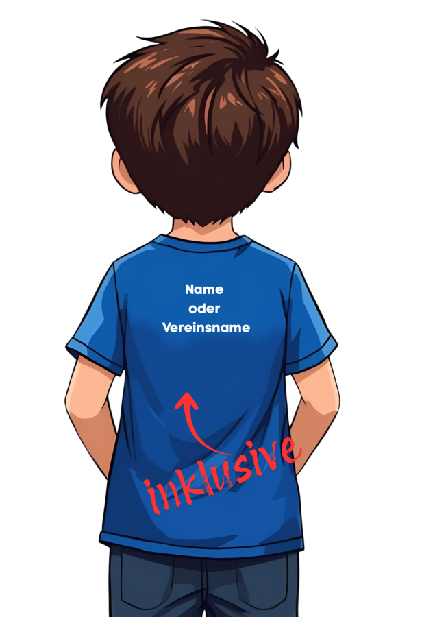 Handballshirt in pink mit weißem Motiv