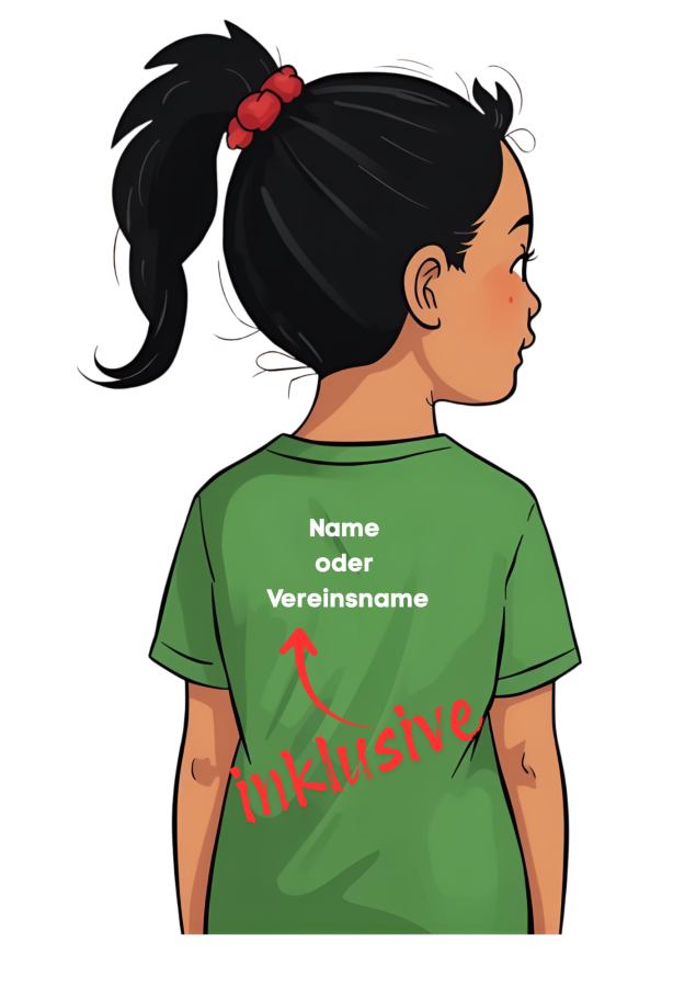 Handballshirt in pink mit weißem Motiv