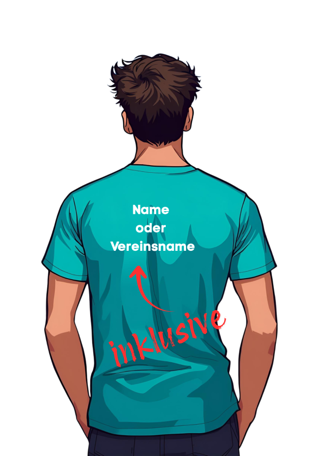 Handballshirt in pink mit weißem Motiv