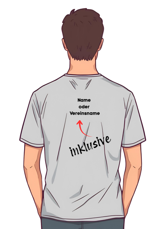 Handballshirt in pink mit weißem Motiv