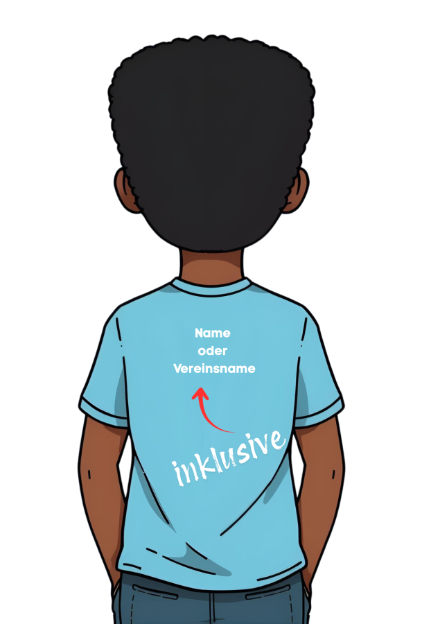 Handballshirt in pink mit weißem Motiv