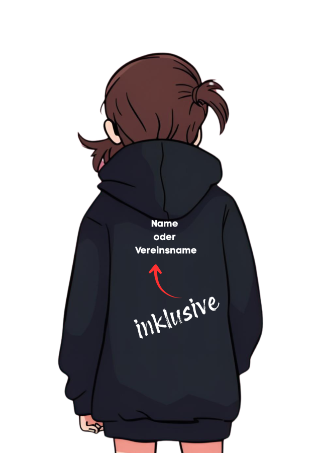 Handball Hoodie Girls schwarz
