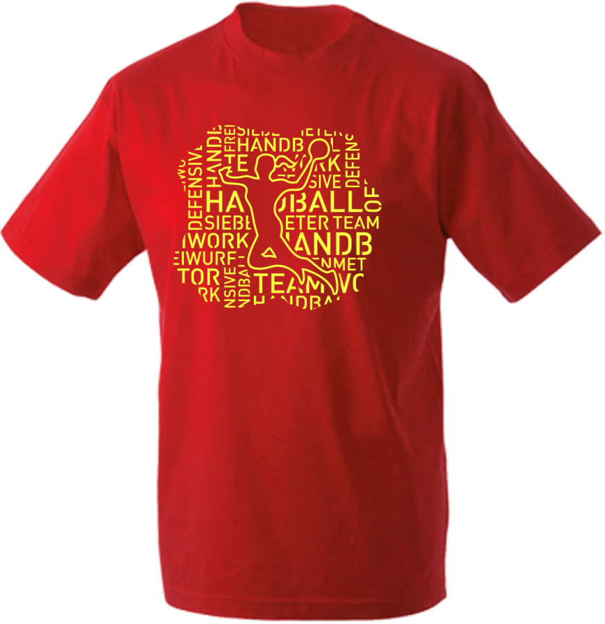 T-Shirt Handball Words Woman einfarbig