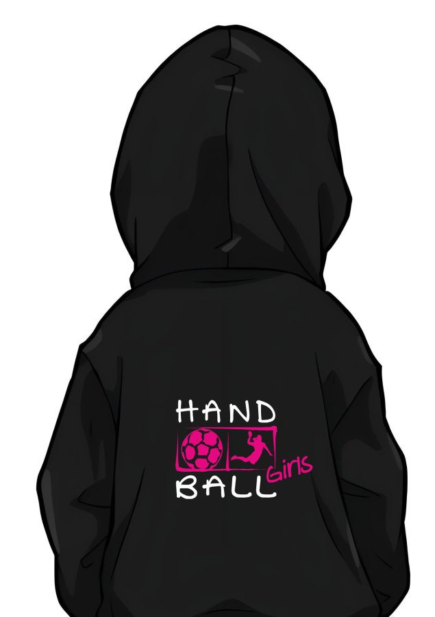 Handball Jacke Girls schwarz