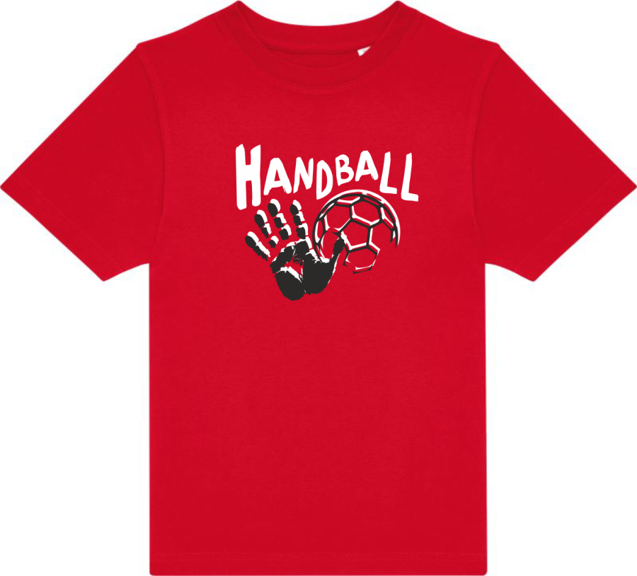 Handballshirt in schwarz mit neongrünem Motiv