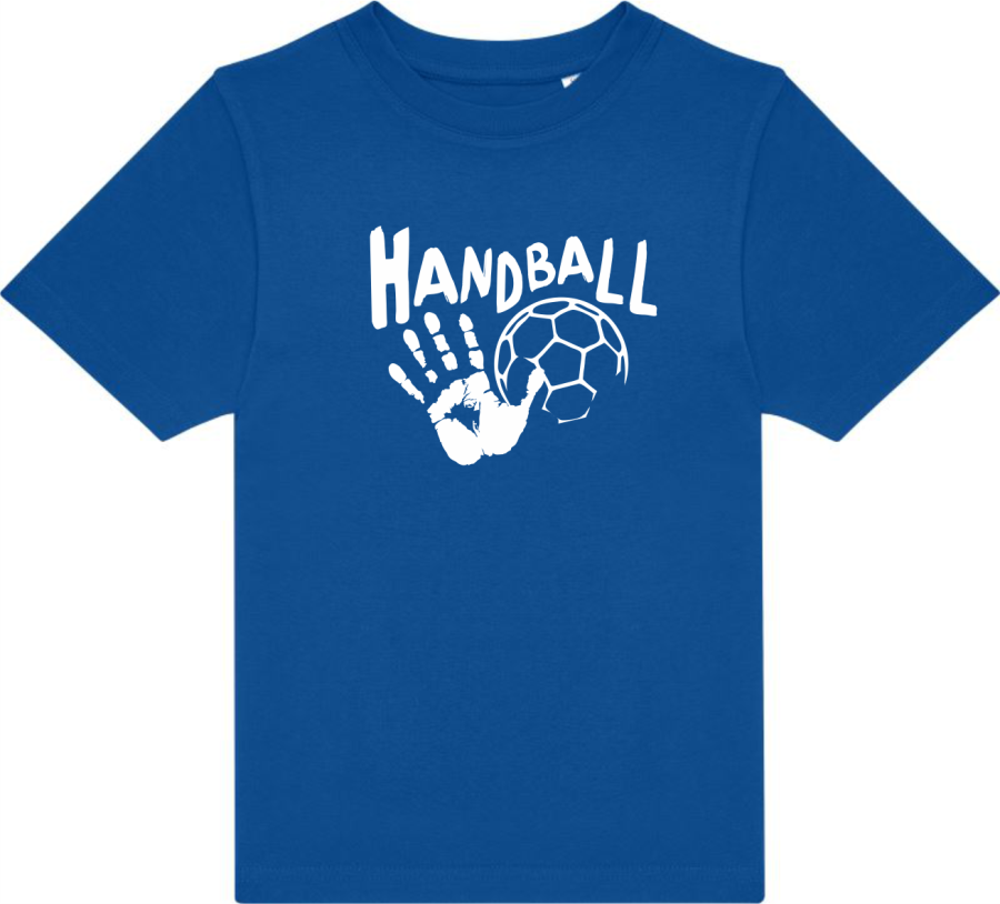 Handballshirt in schwarz mit neongrünem Motiv