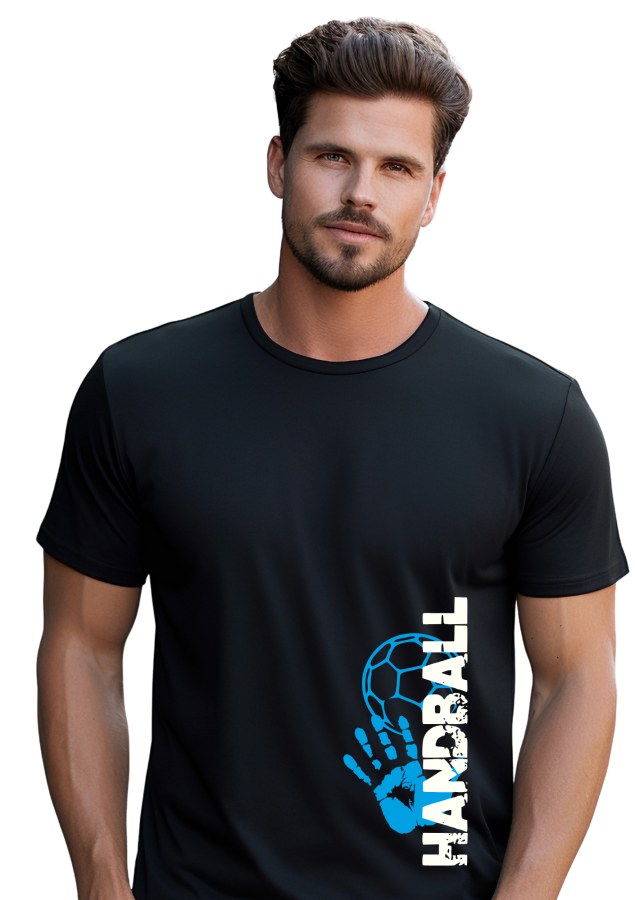 T-Shirt Handball Match 2 schwarz