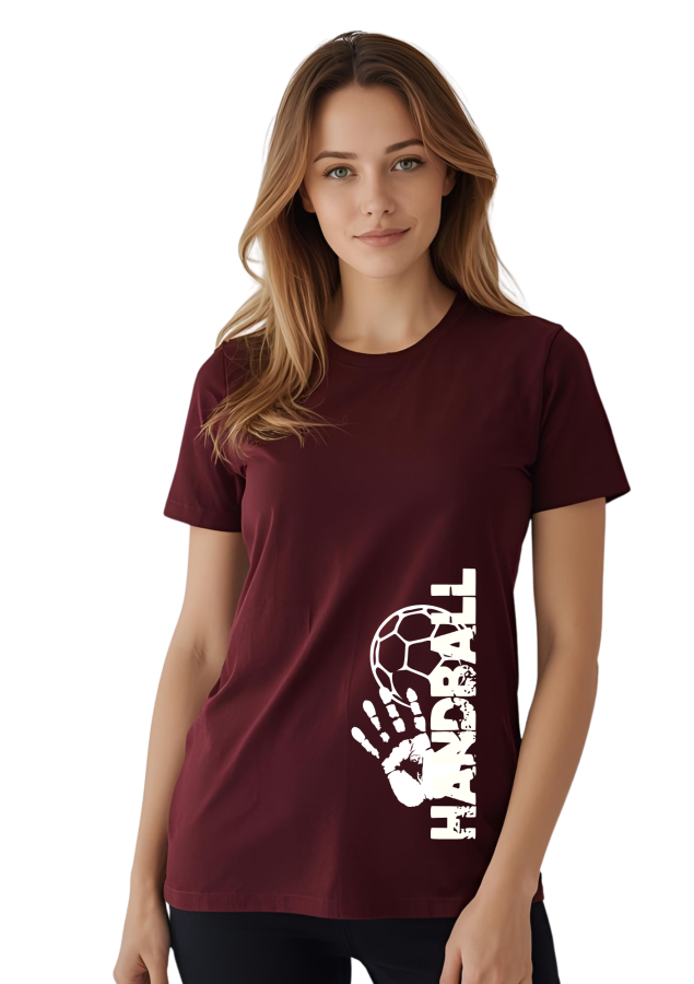 T-Shirt Handball Match 2 burgund