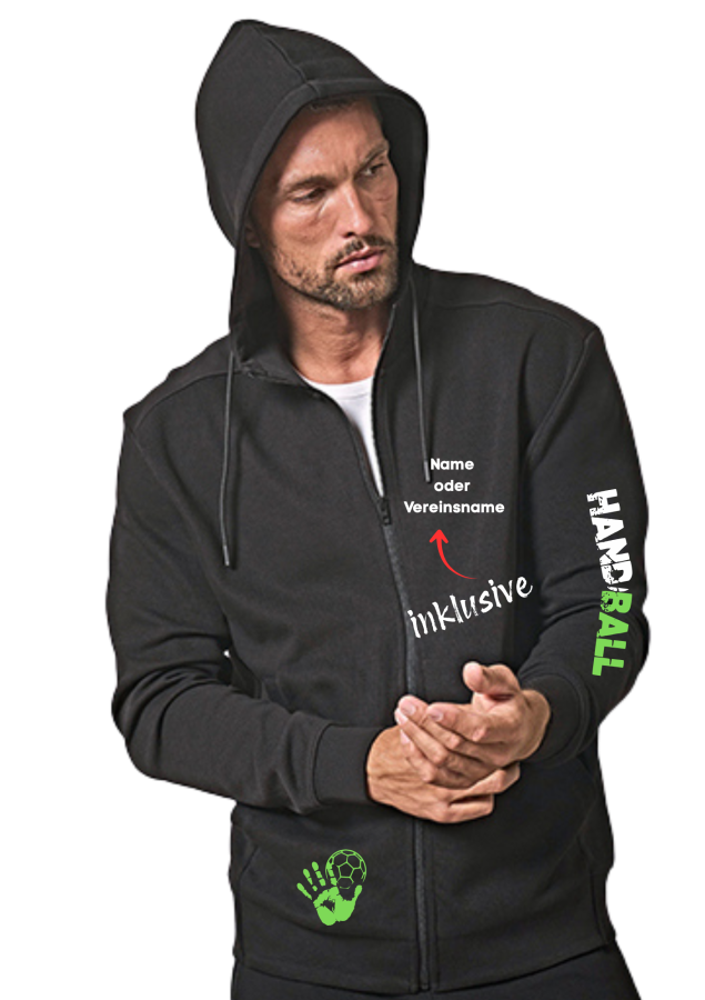 Preview: Handballjacke Match 2 schwarz