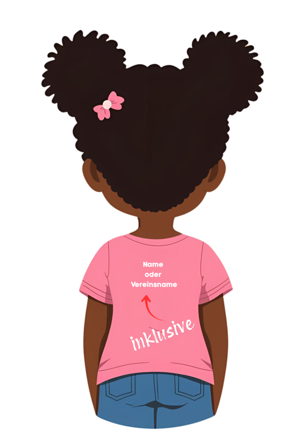 Handballshirt in pink mit weißem Motiv