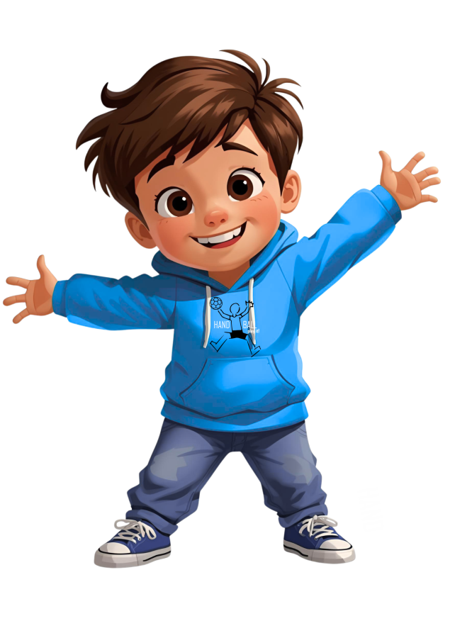 Handball Hoodie Play it Kids türkis