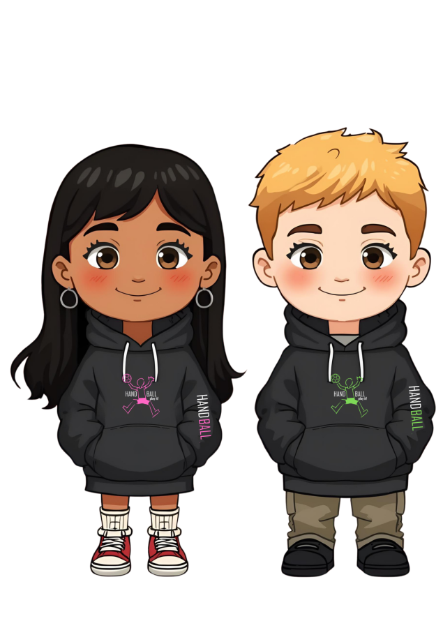 Handball Hoodie Play it Kids schwarz