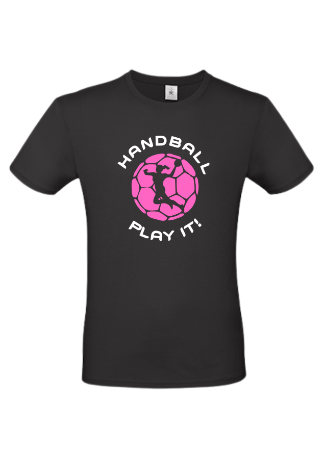 T-Shirt Handball Play it Woman schwarz